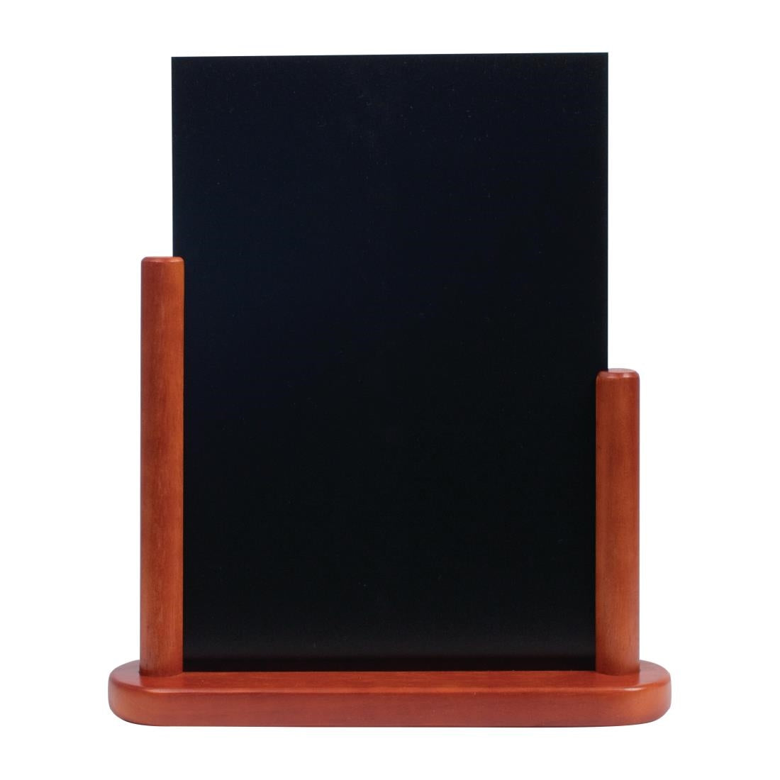 Ardoise de table Securit finition acajou 320 x 270mm — P487