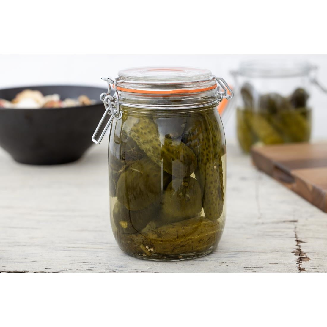 Bocal à conserve à clip 1L Vogue — P492