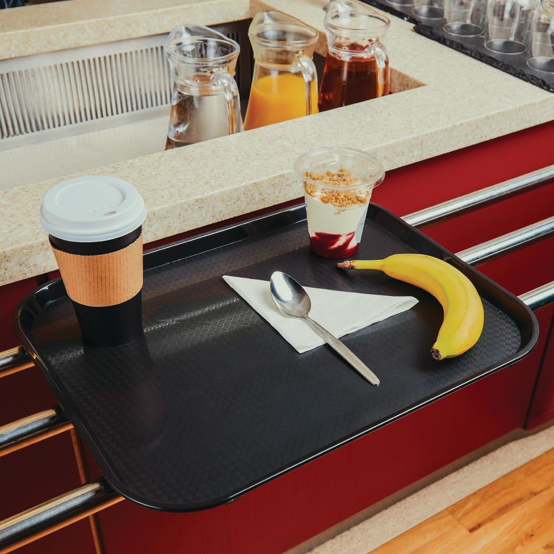 Plateau self-service Olympia Kristallon 305 x 415mm noir — P501