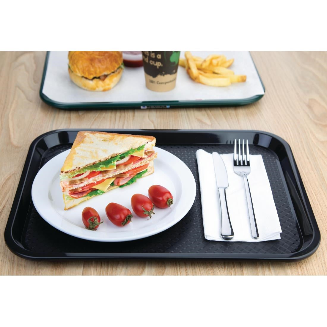 Plateau self-service Olympia Kristallon 305 x 415mm noir — P501
