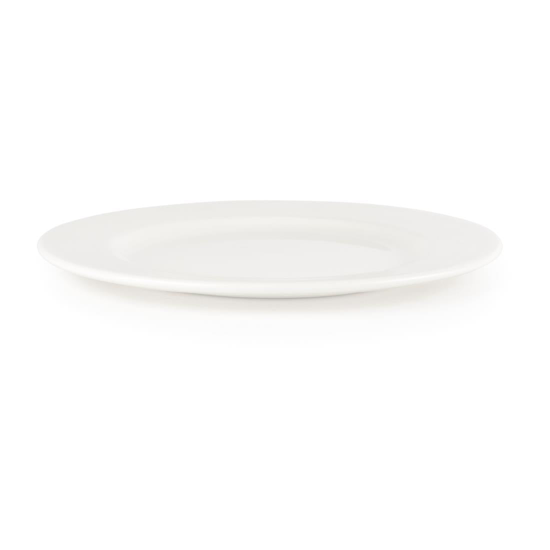 Assiettes classiques blanches Churchill 202mm (lot de 24) — P601