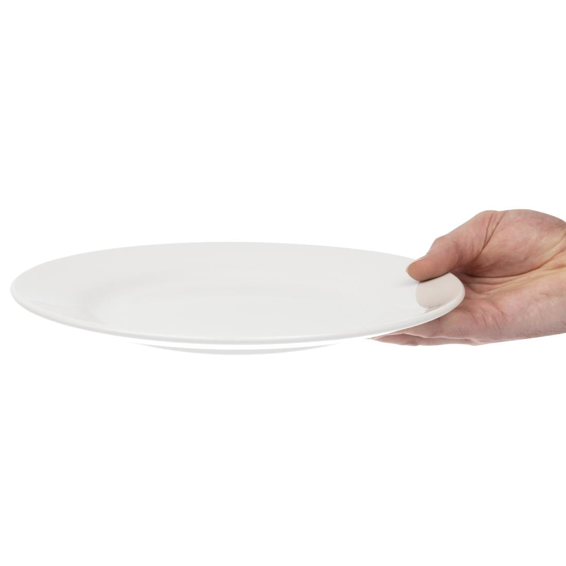 Assiettes classiques blanches Churchill 280mm (lot de 12) — P604
