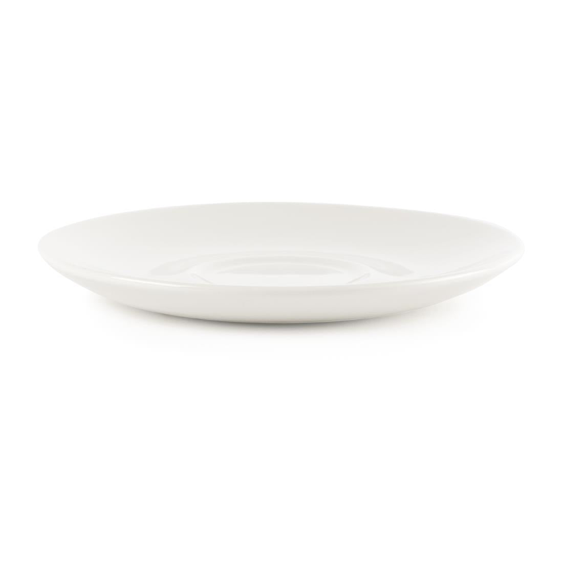 Soucoupe à cappuccino blanche Churchill 160mm (lot de 24) — P884