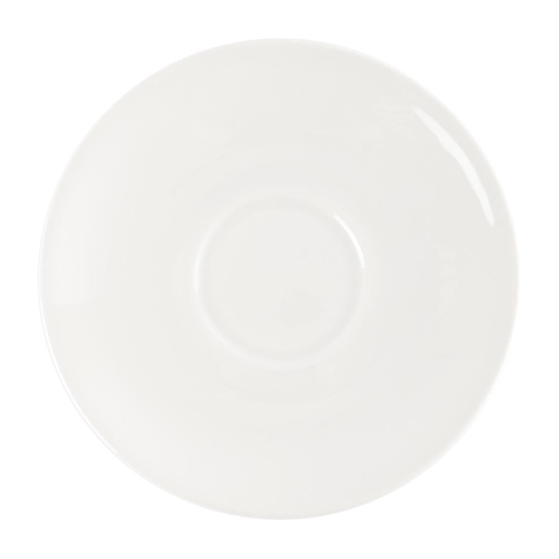 Soucoupe à cappuccino blanche Churchill 160mm (lot de 24) — P884