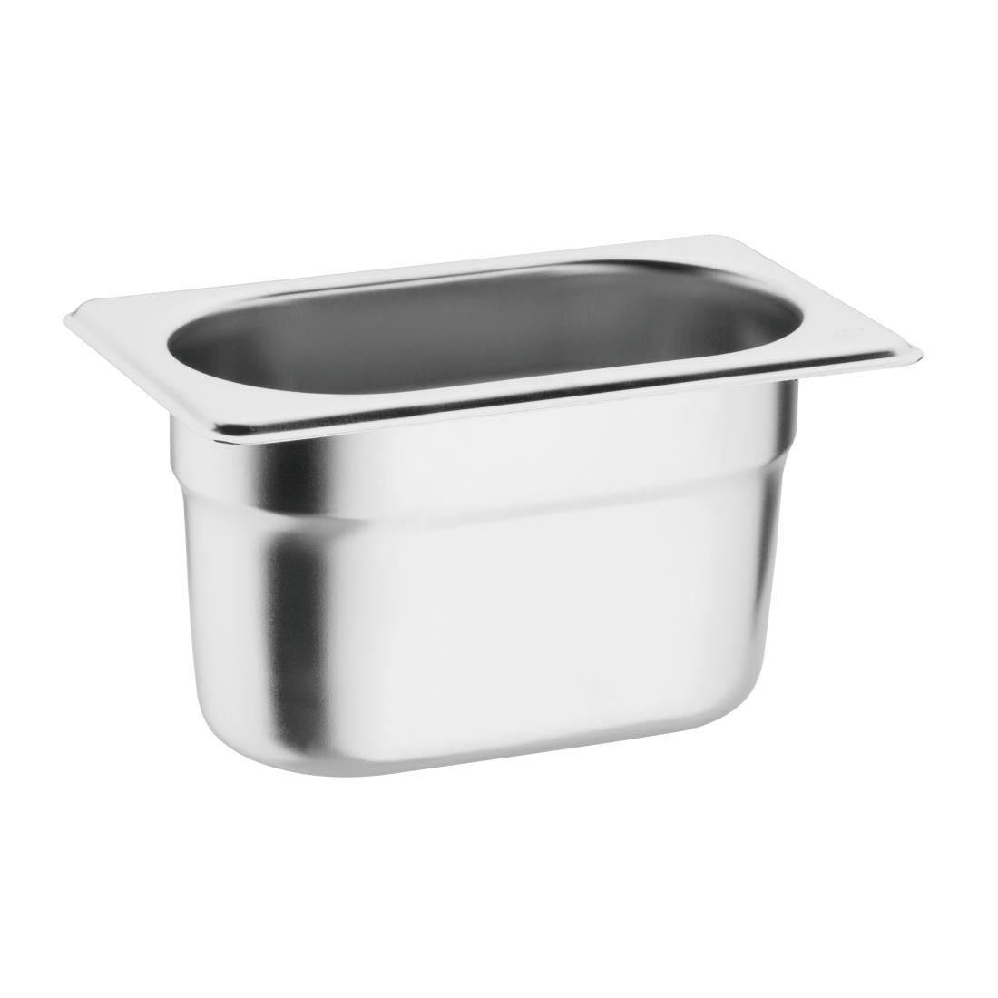 Lot de 6 bacs et couvercles inox 201 Vogue GN 1/9 100mm — S430
