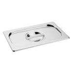 Lot de 6 bacs et couvercles inox 201 Vogue GN 1/9 100mm — S430