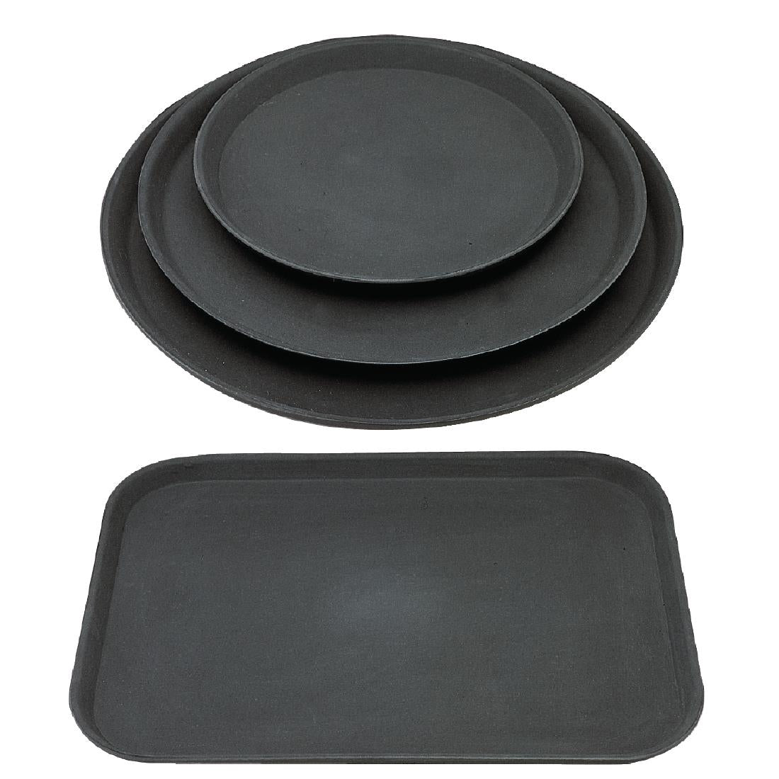 Offre spéciale : Lot de plateaux antidérapants en polypropylène Olympia Kristallon (lot de 12) — S440