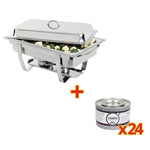 OFFRE SPÉCIALE Chafing dish Milan Olympia GN 1/1 + 24 capsules de gel combustible — S600