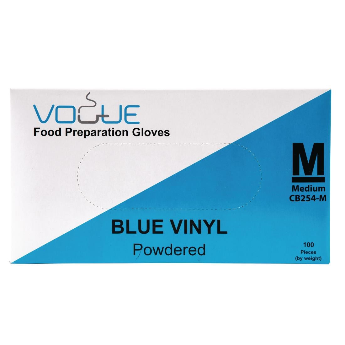 Gants bleus en vinyle, taille L (lot de 500 gants) — S619-L