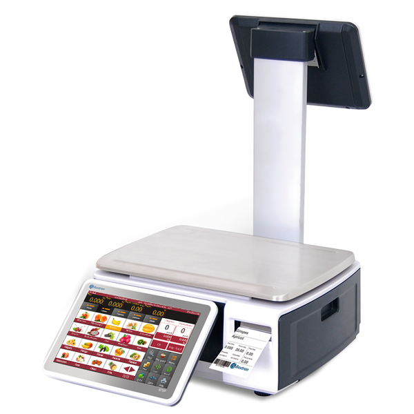 Balance étiqueteuse connectée Baxtran S75P – écran tactile & imprimante