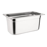 Ensemble inox 3 GN 1/3 avec couvercles Vogue — SA242