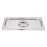 Ensemble inox 3 GN 1/3 avec couvercles Vogue — SA242