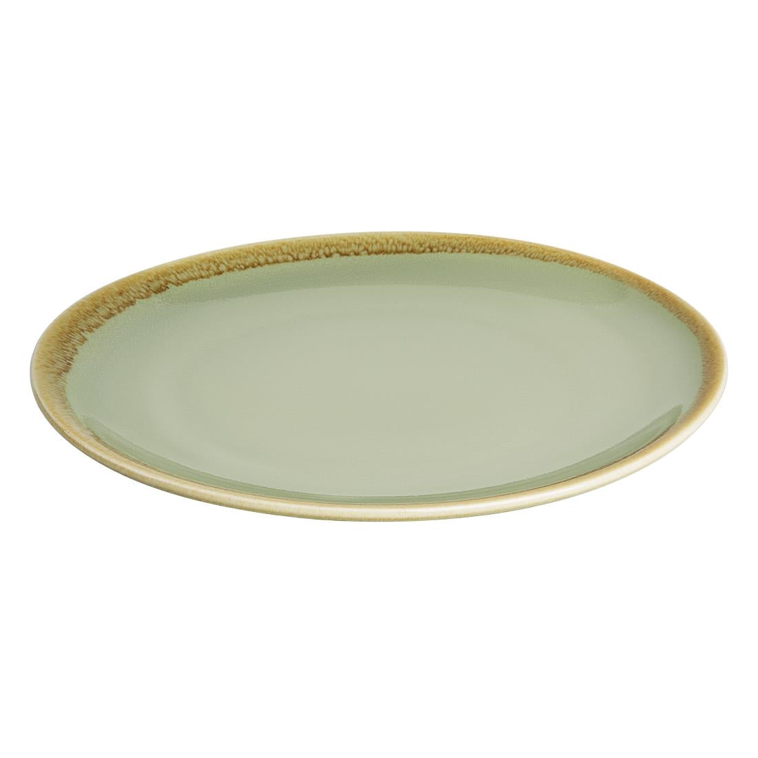 Assiettes plates rondes Kiln Olympia mousse 230mm (lot de 6) — SA283