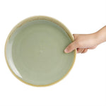 Assiettes plates rondes Kiln Olympia mousse 230mm (lot de 6) — SA283