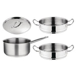 Ensemble 1 casserole et 2 paniers vapeur Vogue Cook Like A Pro — SA616