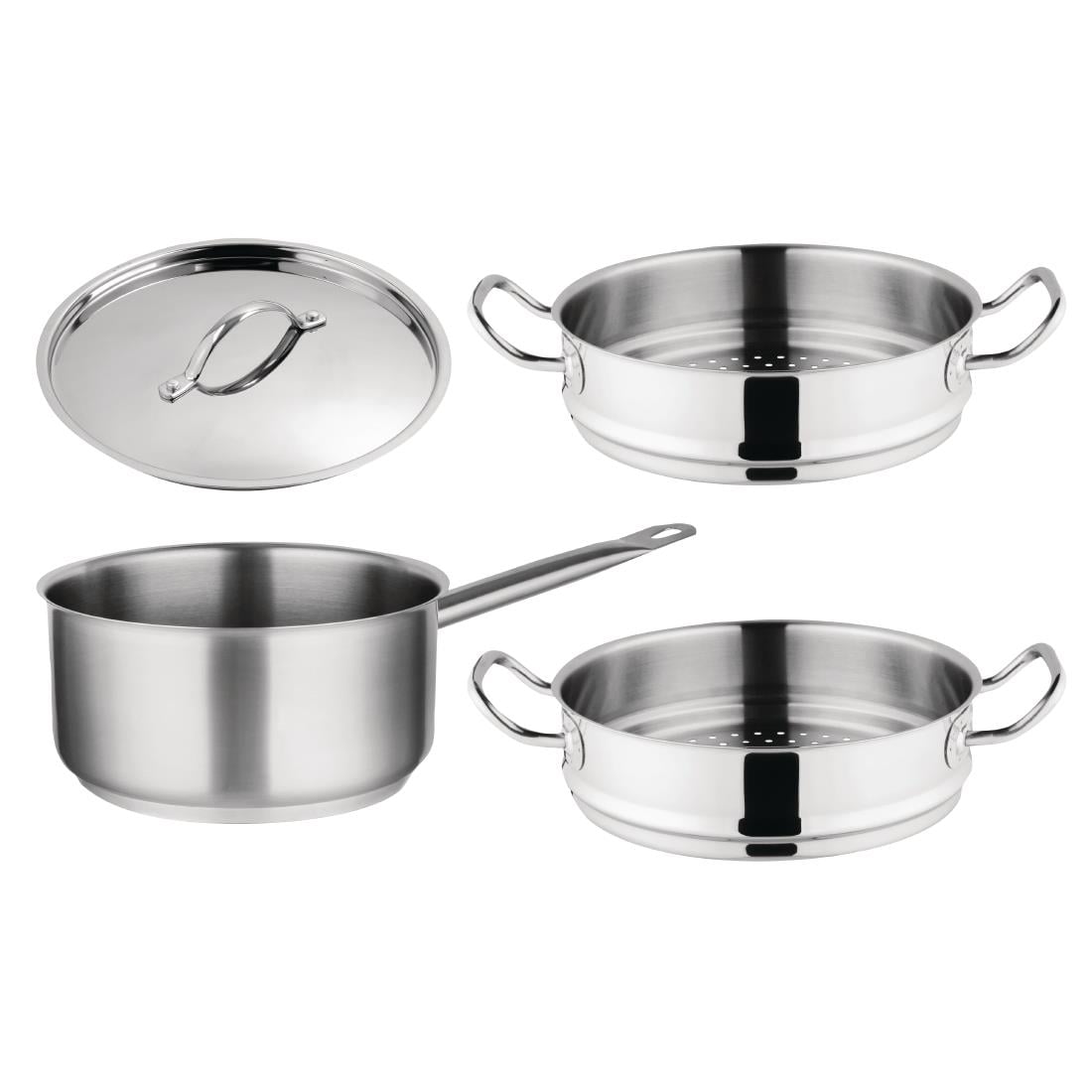 Ensemble 1 casserole et 2 paniers vapeur Vogue Cook Like A Pro — SA616