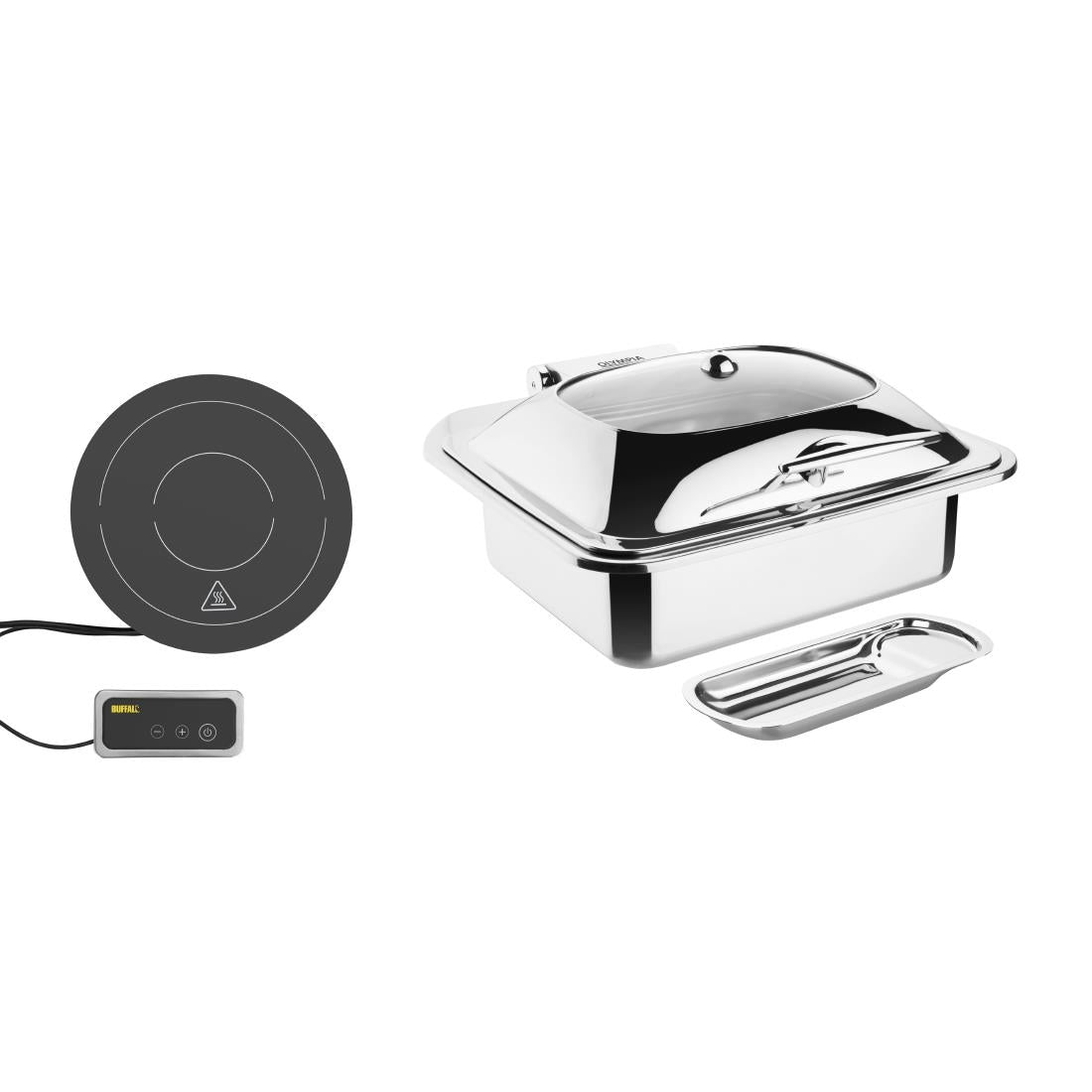 Ensemble chafing dish induction Olympia GN 1/2 avec support — SA649