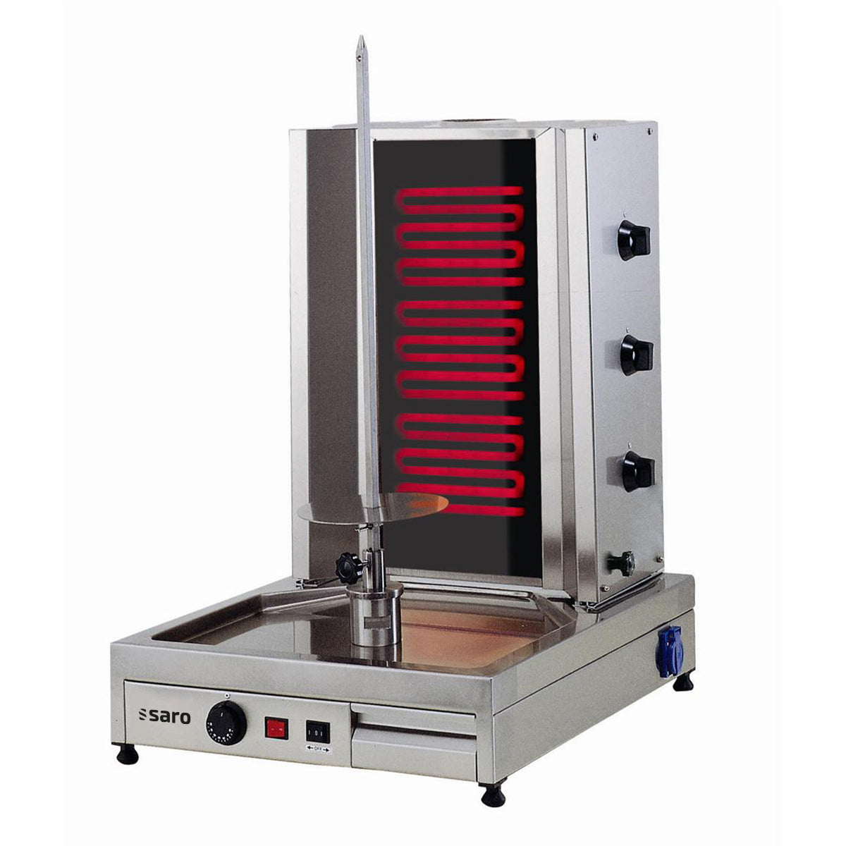 Gril électrique SARO pour döner / gyros, pour 40 kg de viande ED3 - 126-1800