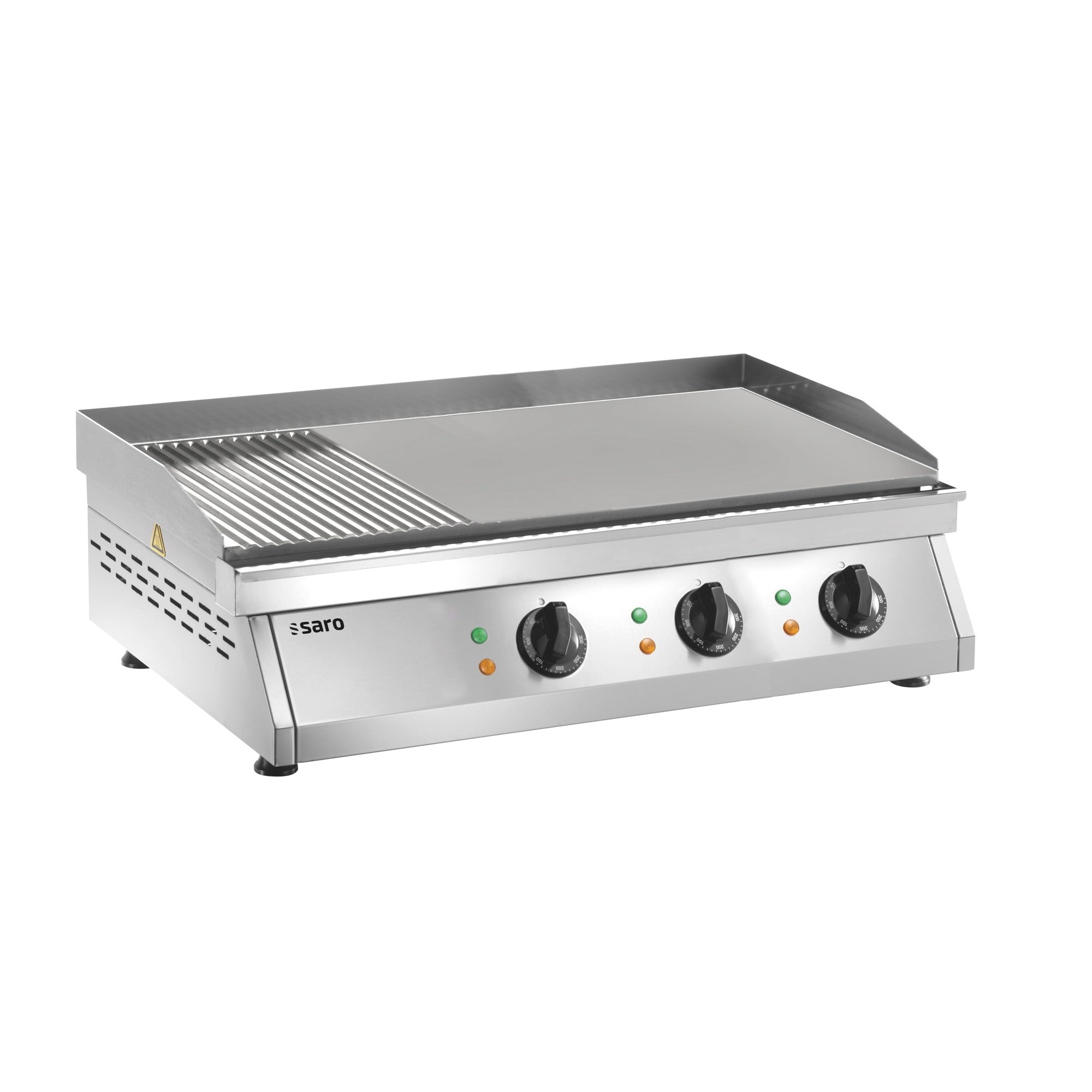 Plaque de cuisson SARO (rainurée + lisse) FRY TOP GH 760 R - 172-3135