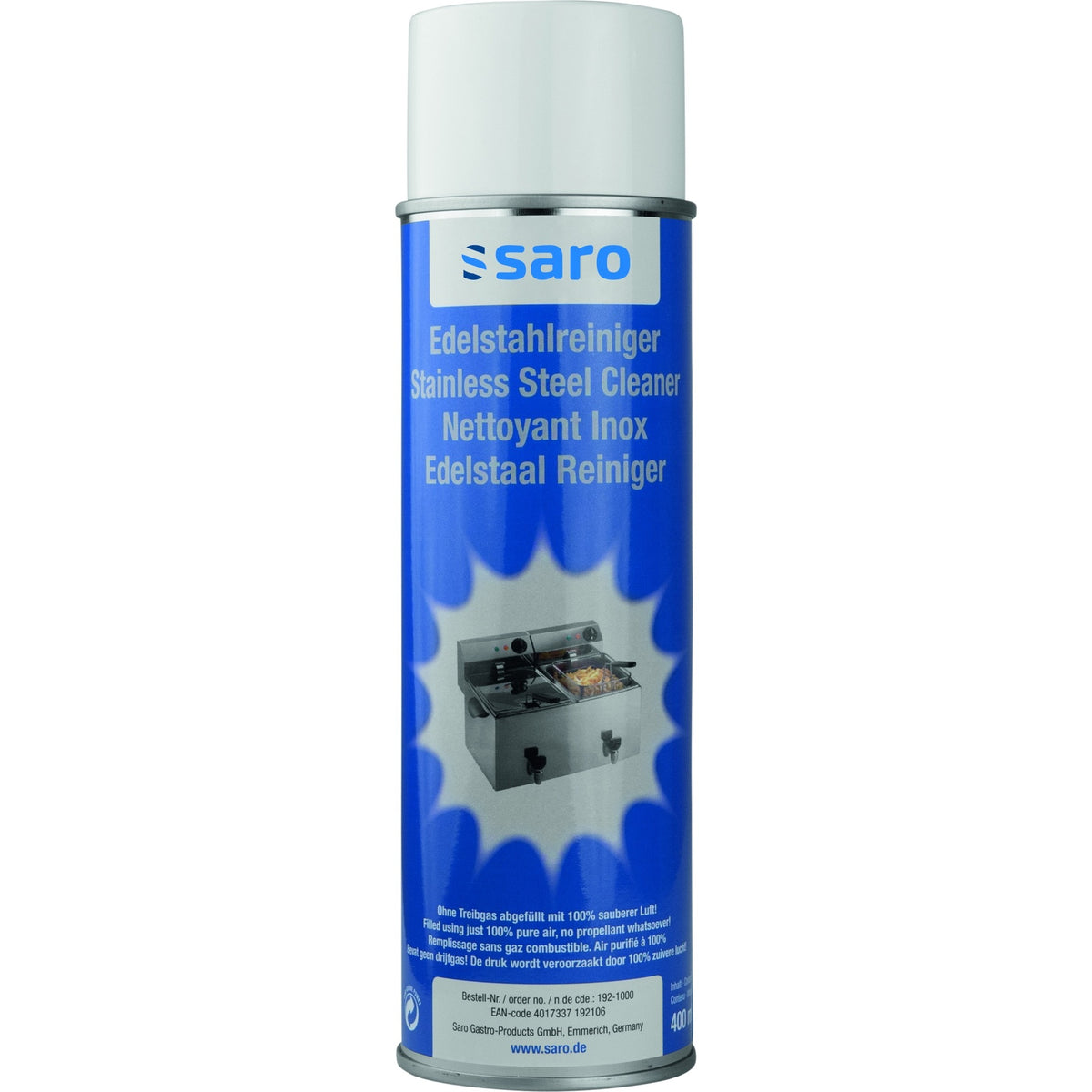 Nettoyant pour acier inoxydable SARO R 50, 400 ml - 192-1000