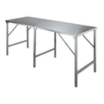 Table pliante en acier inoxydable SARO, CAPELLA - 213-2110