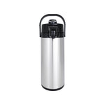 Pichet isotherme à pompe SARO en acier inoxydable (intérieur en verre) - 317-2075