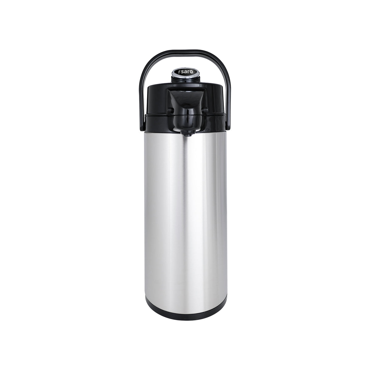 Pichet isotherme à pompe SARO en acier inoxydable (intérieur en verre) - 317-2075