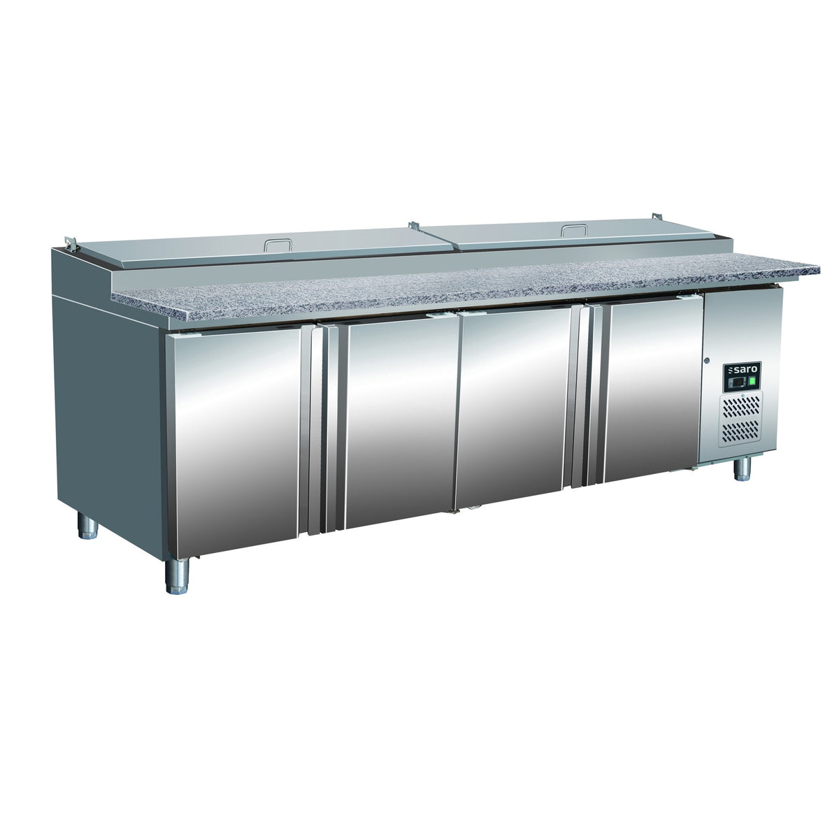Station de préparation SARO 1/3 GN avec plan de travail en granit, GN SH 2500 - 323-1125
