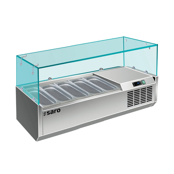 SARO Opzet koelvitrine - 1/4 GN VRX 1200/330 - 323-1130
