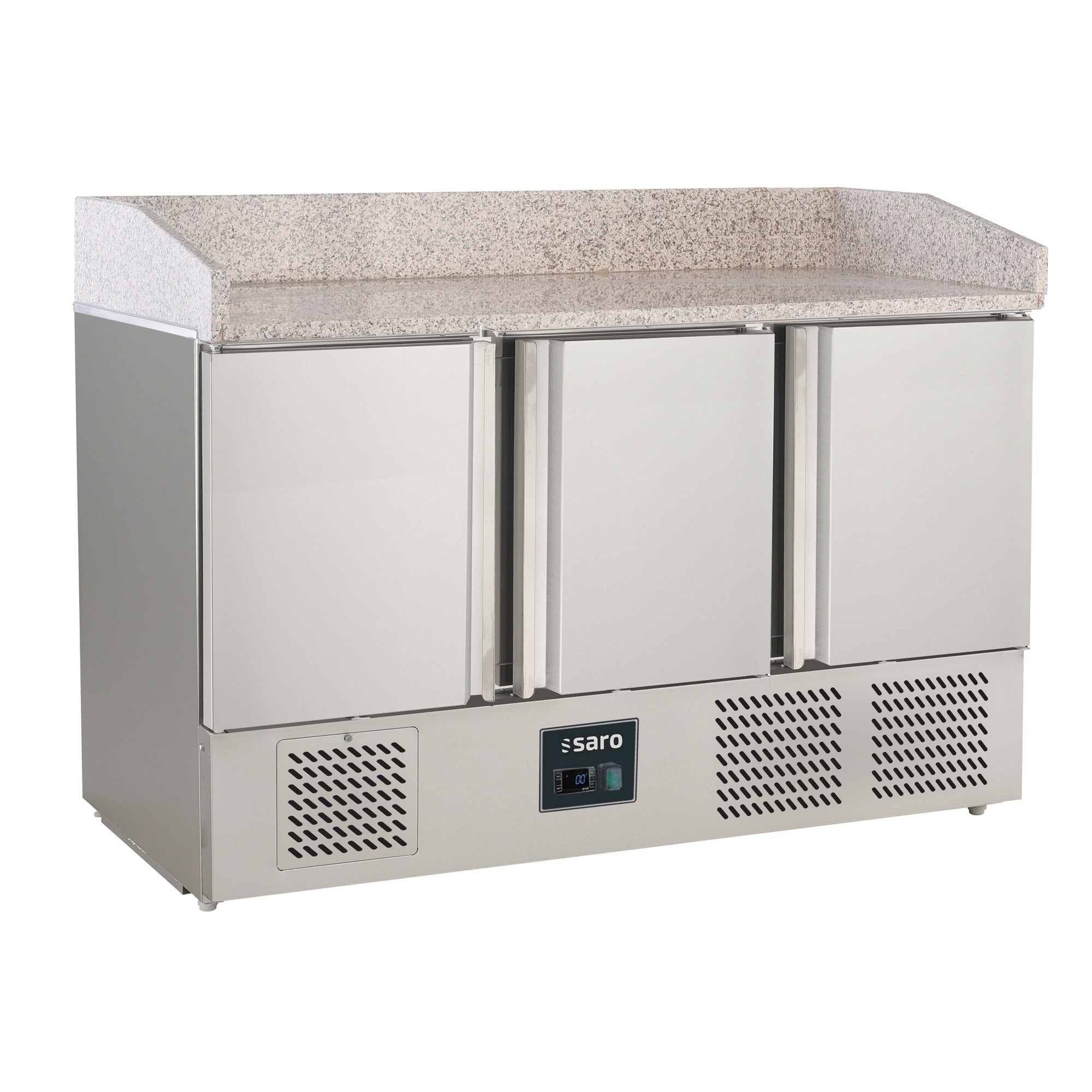 Table à pizza SARO à 3 portes, S 903 PZ S/S TOP PRO - 323-14052