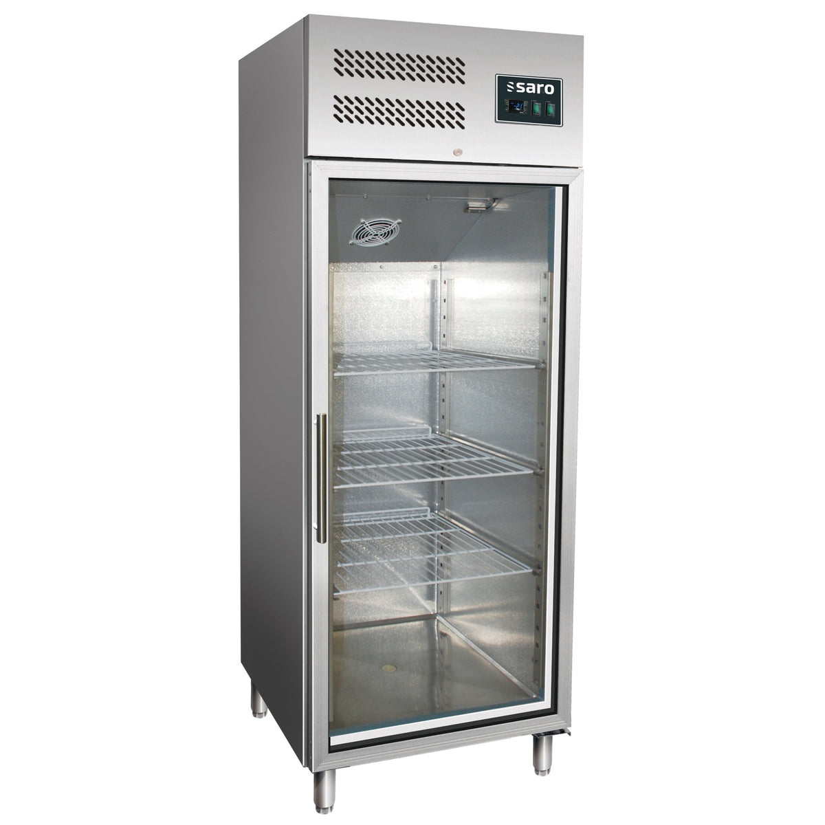 Réfrigérateur professionnel SARO à porte vitrée - 2/1 GN, GN 600 TNG - 323-3102