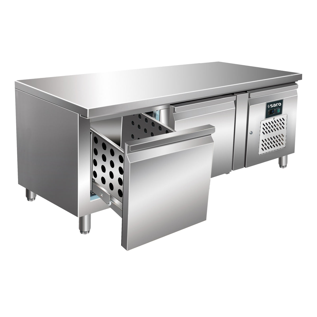 Table réfrigérée encastrable SARO avec 2 tiroirs, UGN 2100 TN-2S - 323-3112