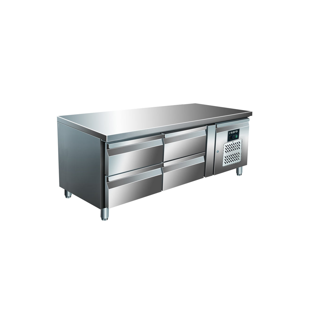 Table réfrigérée encastrable SARO avec 2x2 tiroirs, UGN 2140 TN - 323-3122