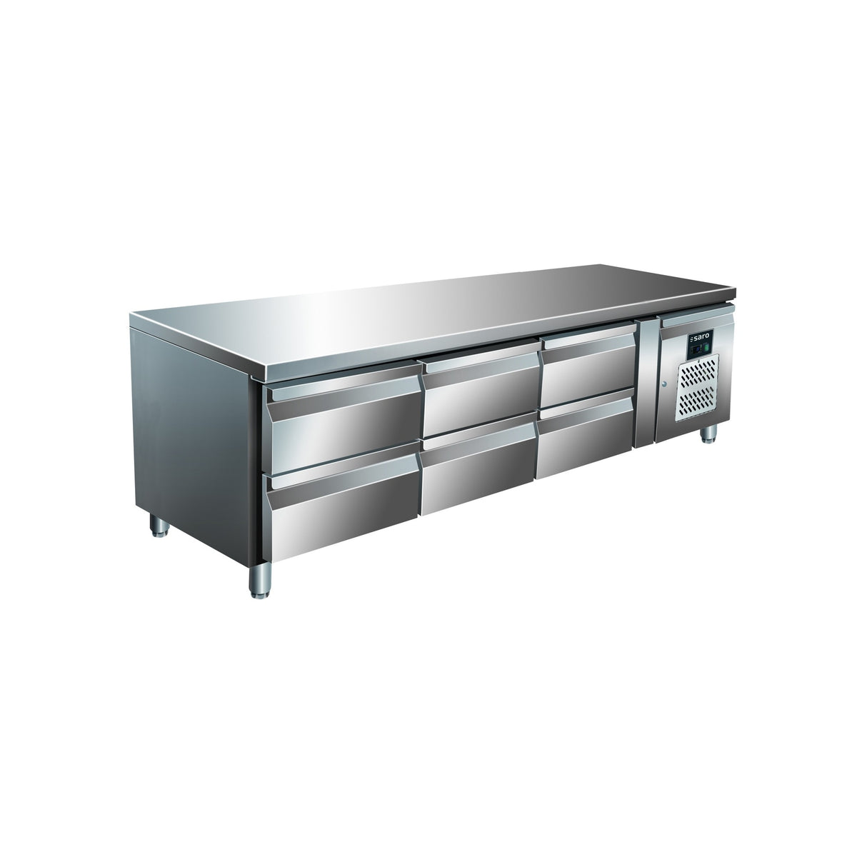 SARO onderbouw koelwerkbank, 3x2 laden UGN 3160 TN - 323-3124