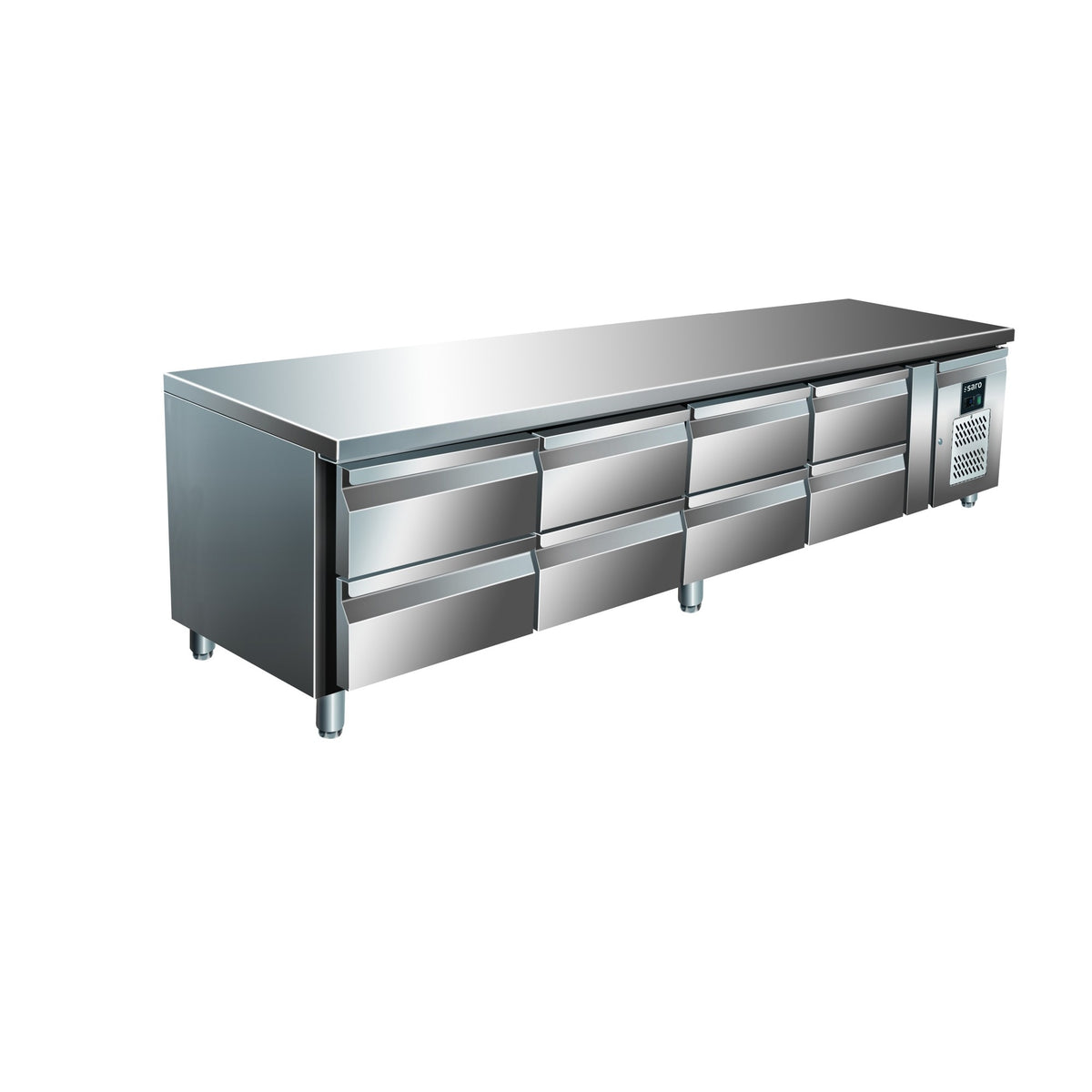 Table réfrigérée encastrable SARO avec 4 x 2 tiroirs, UGN 4180 TN - 323-3127