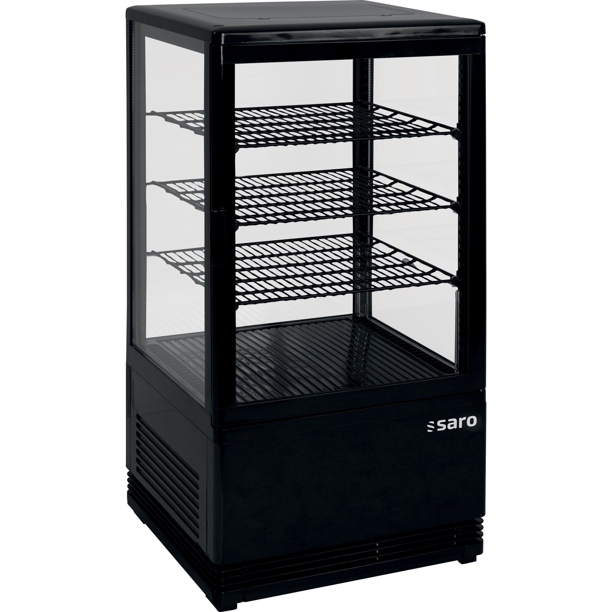 Mini-vitrine réfrigérée à circulation d'air SARO 68 litres, SC 70 noir - 330-10051
