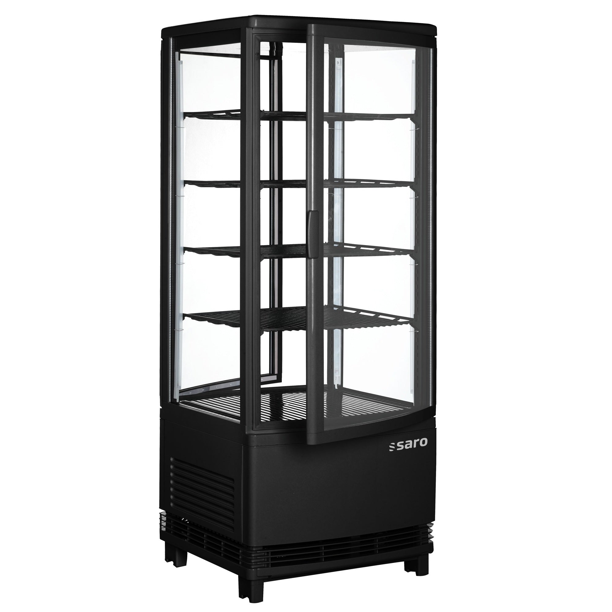 Vitrine réfrigérée SARO, double porte, 98 litres, SC 100 DT noir - 330-1015