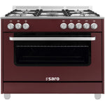 SARO Multifunctioneel gasfornuis met electrische oven TS95C61LVI bordeaux - 331-10555