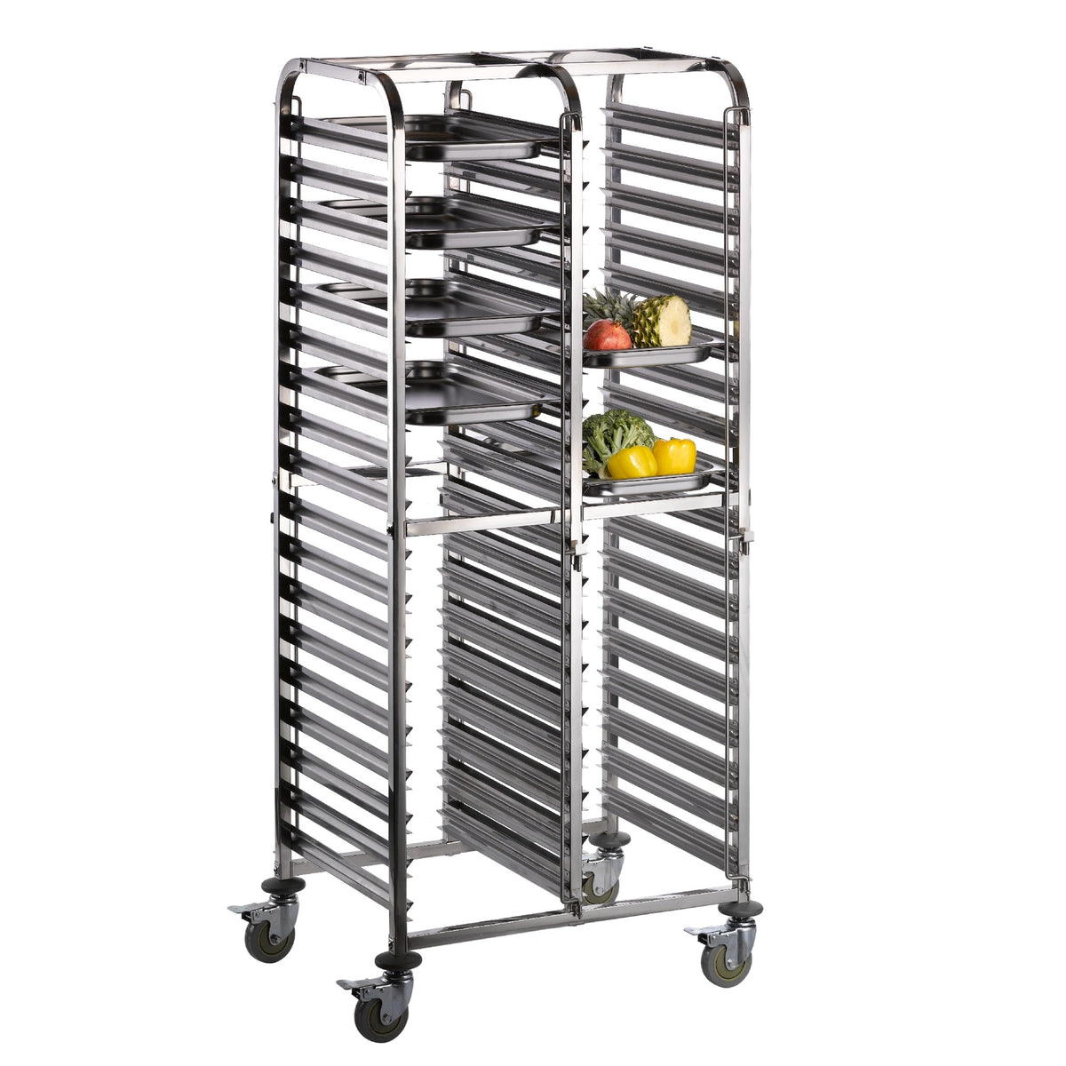 Chariot à étagères SARO pour plaques de cuisson 600 x 400 mm LIAM DUO - 350-1012