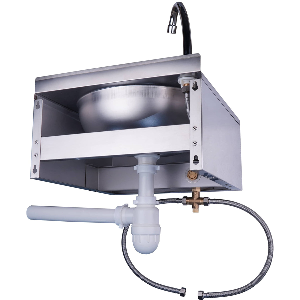 SARO Handwastafel met kniebediening, Justin - 353-1007