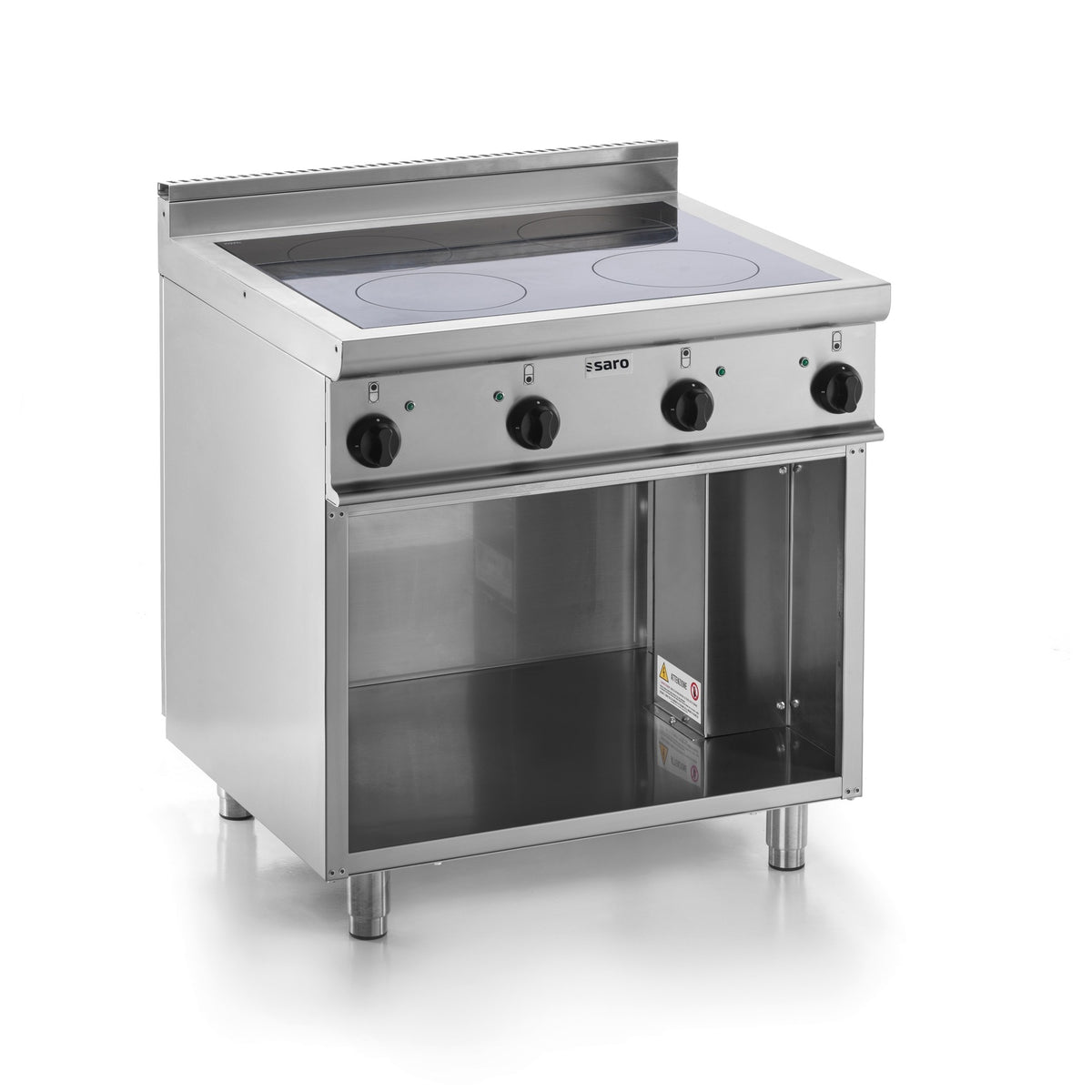 Cuisinière à induction SARO avec meuble bas ouvert E7/CUI4BAL - 423-1450