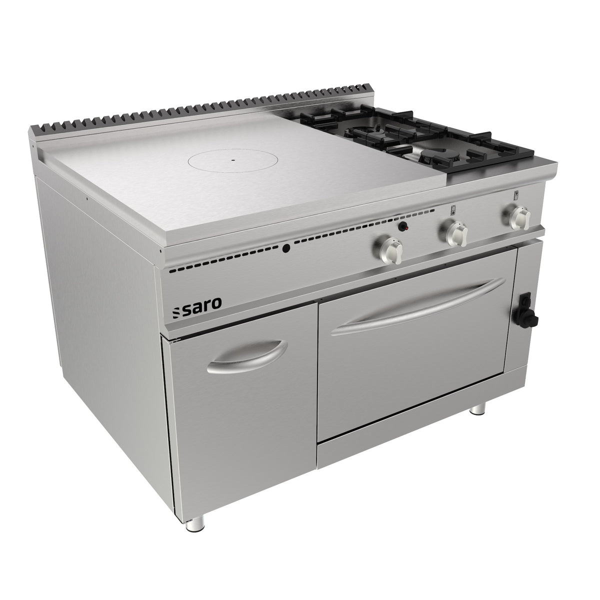 SARO Doorkookplaat fornuis gasoven + 2 branders + deur LQ - LQ / TPG6LO - 423-8120