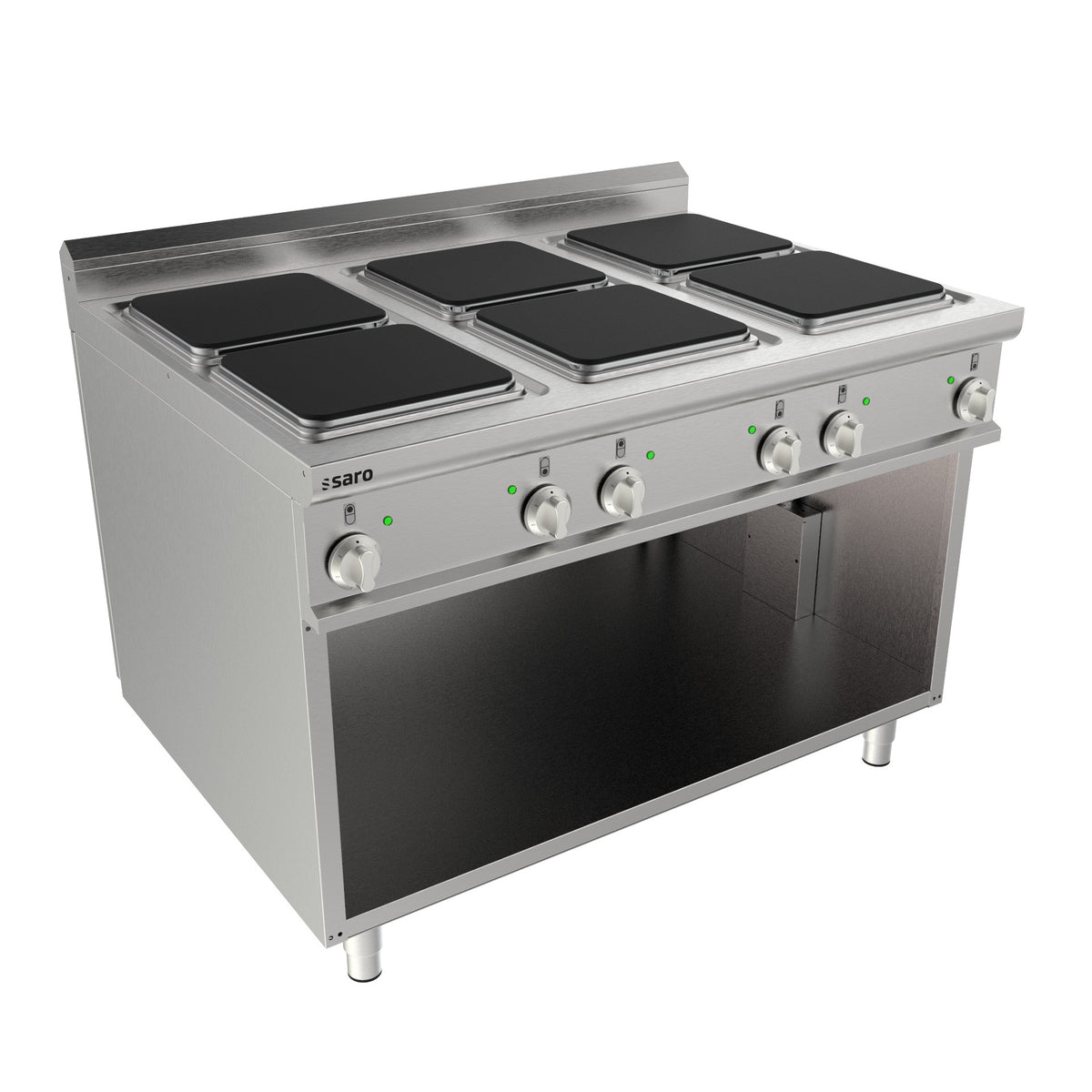 Cuisinière électrique SARO à structure inférieure ouverte, 6 plaques LQ / CQE6BA - 423-8210