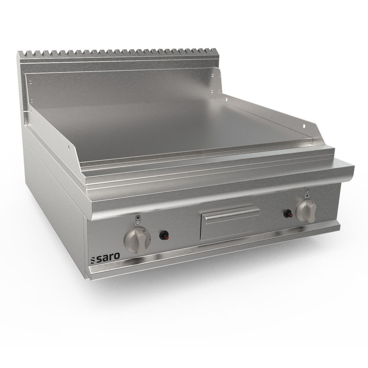 Plaque de cuisson au gaz SARO, largeur 800 mm, de table, surface lisse LQ / FTG4BBL - 423-8610
