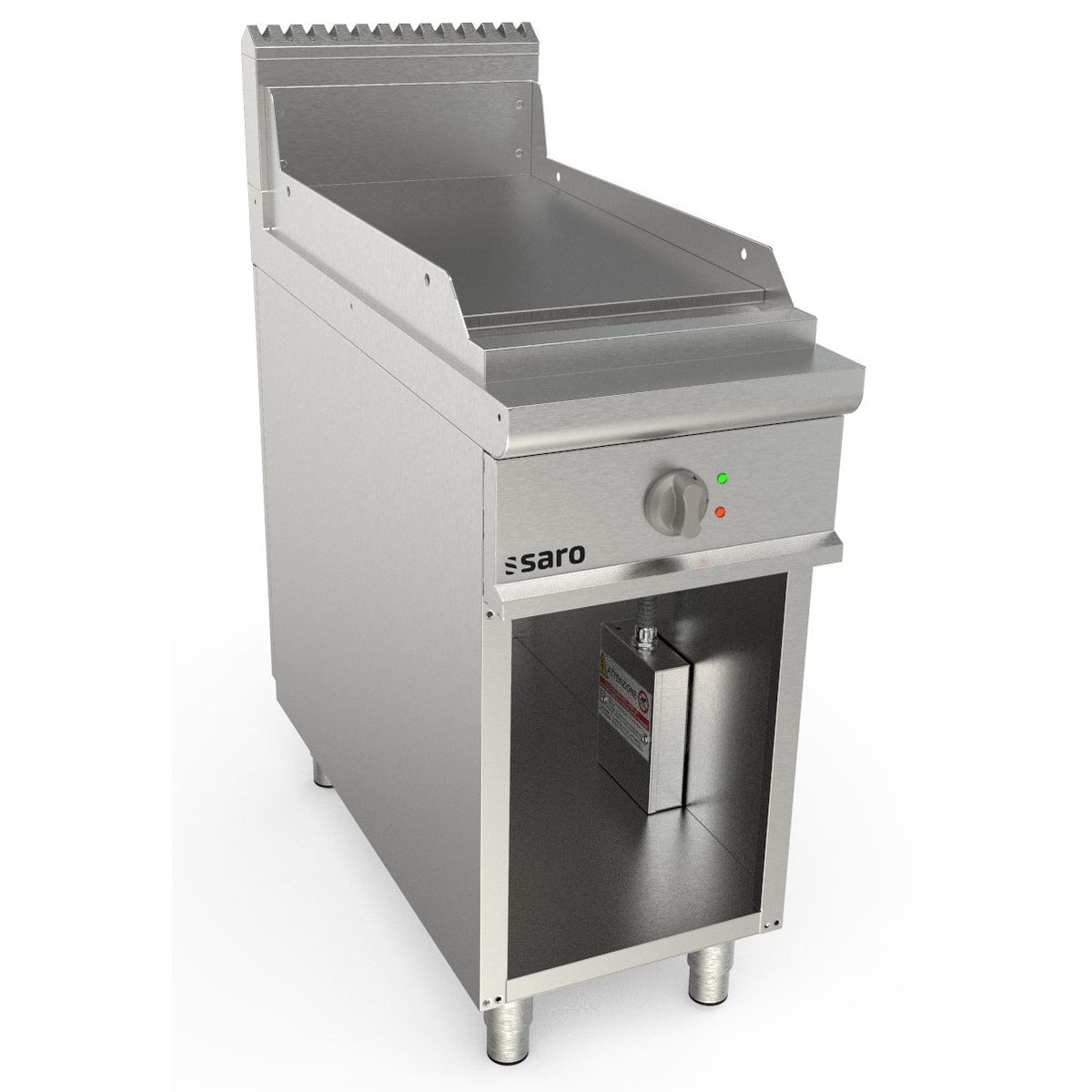 Plaque de cuisson électrique SARO, largeur 400 mm, sur pied, surface lisse LQ / FTE2BAL - 423-8725