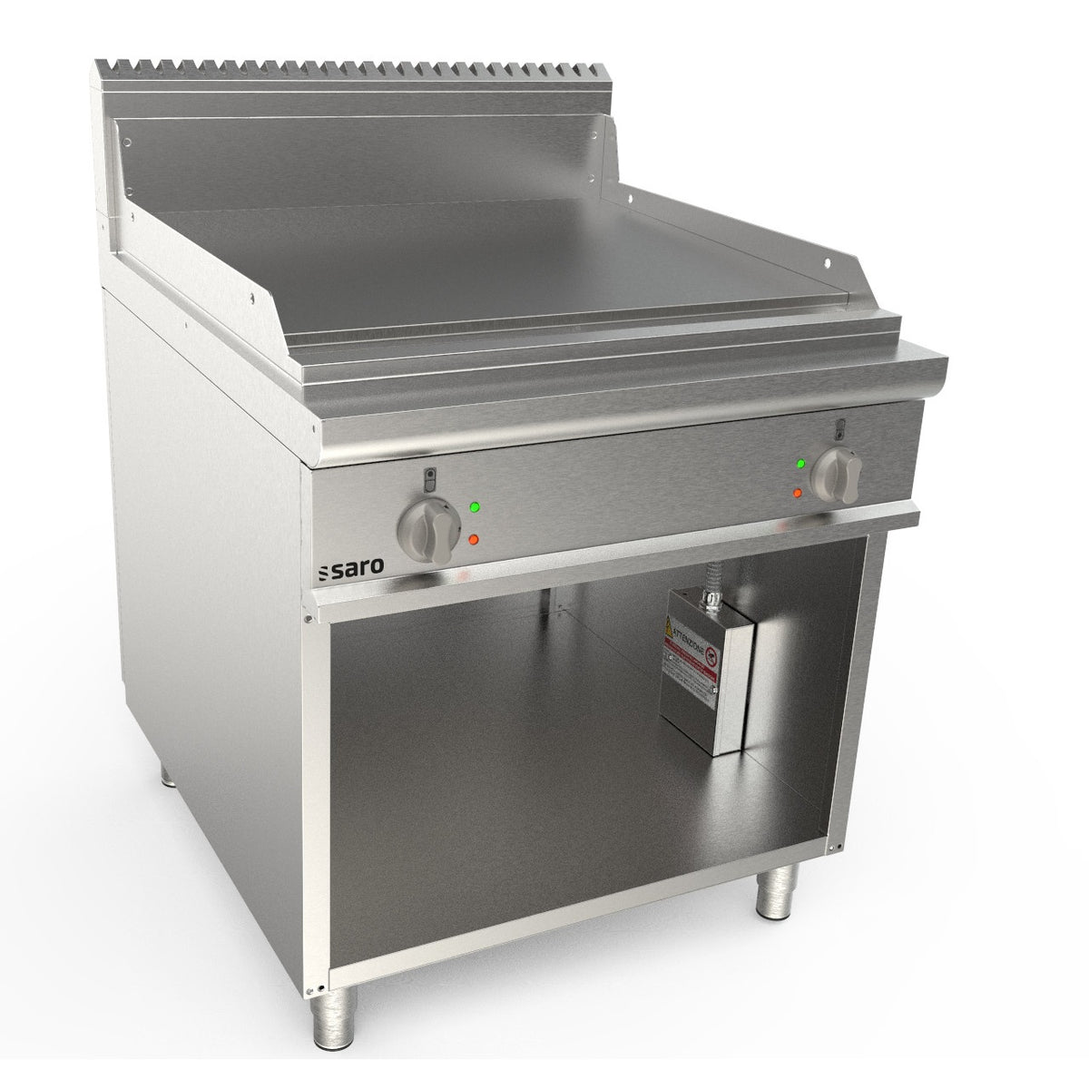 Plaque de cuisson électrique SARO, largeur 800 mm, sur pied, surface lisse LQ / FTG4BAL - 423-8735