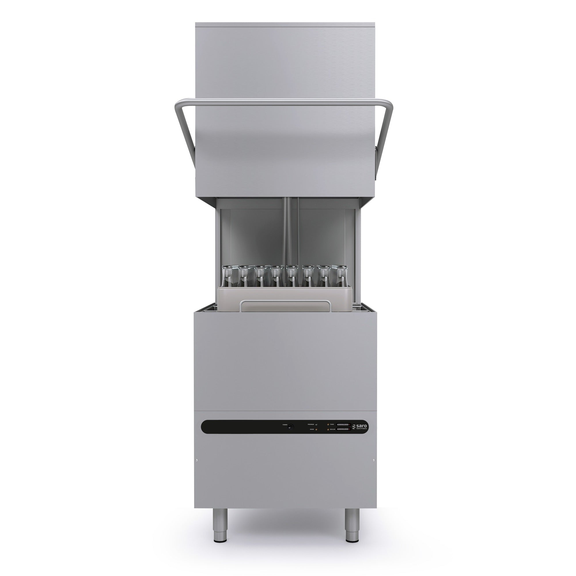 Lave-vaisselle à hotte SARO à double paroi FRANKFURT - 440-2100