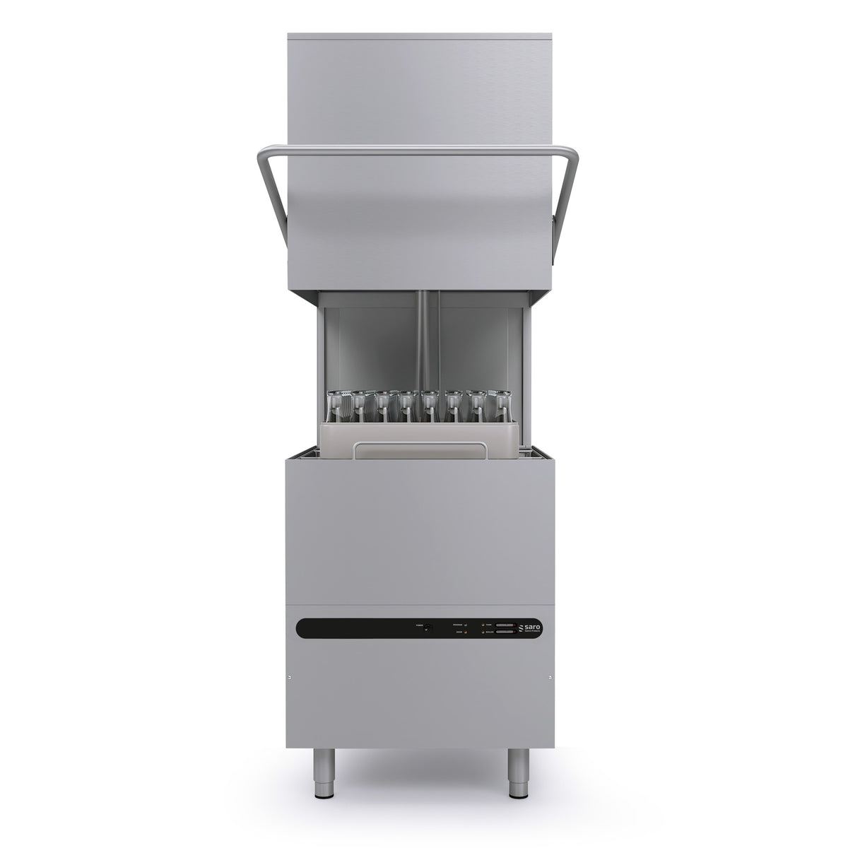 Lave-vaisselle à hotte SARO à double paroi FRANKFURT - 440-2100