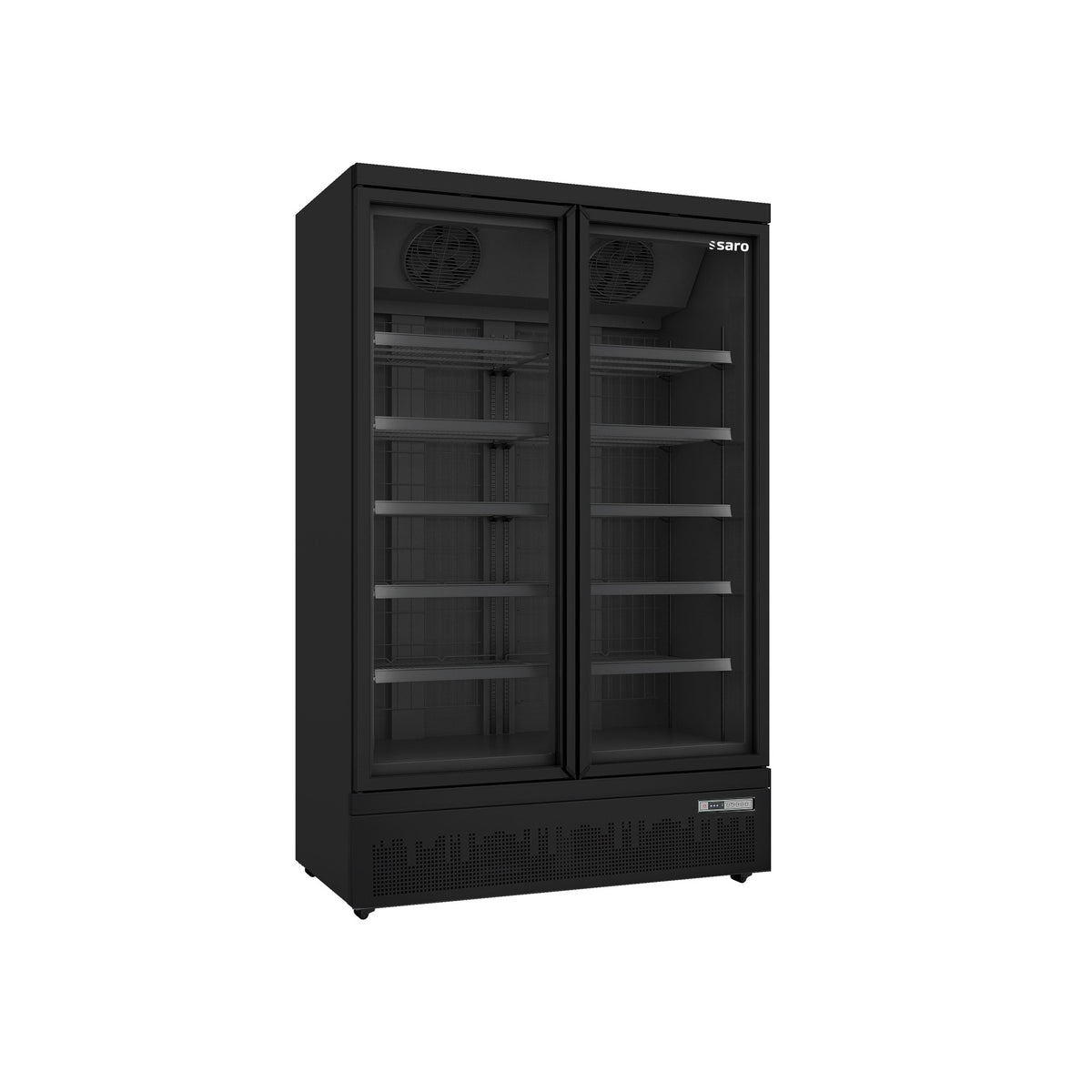 Congélateur SARO à 2 portes vitrées, GTK 930 PRO - noir - 453-1124