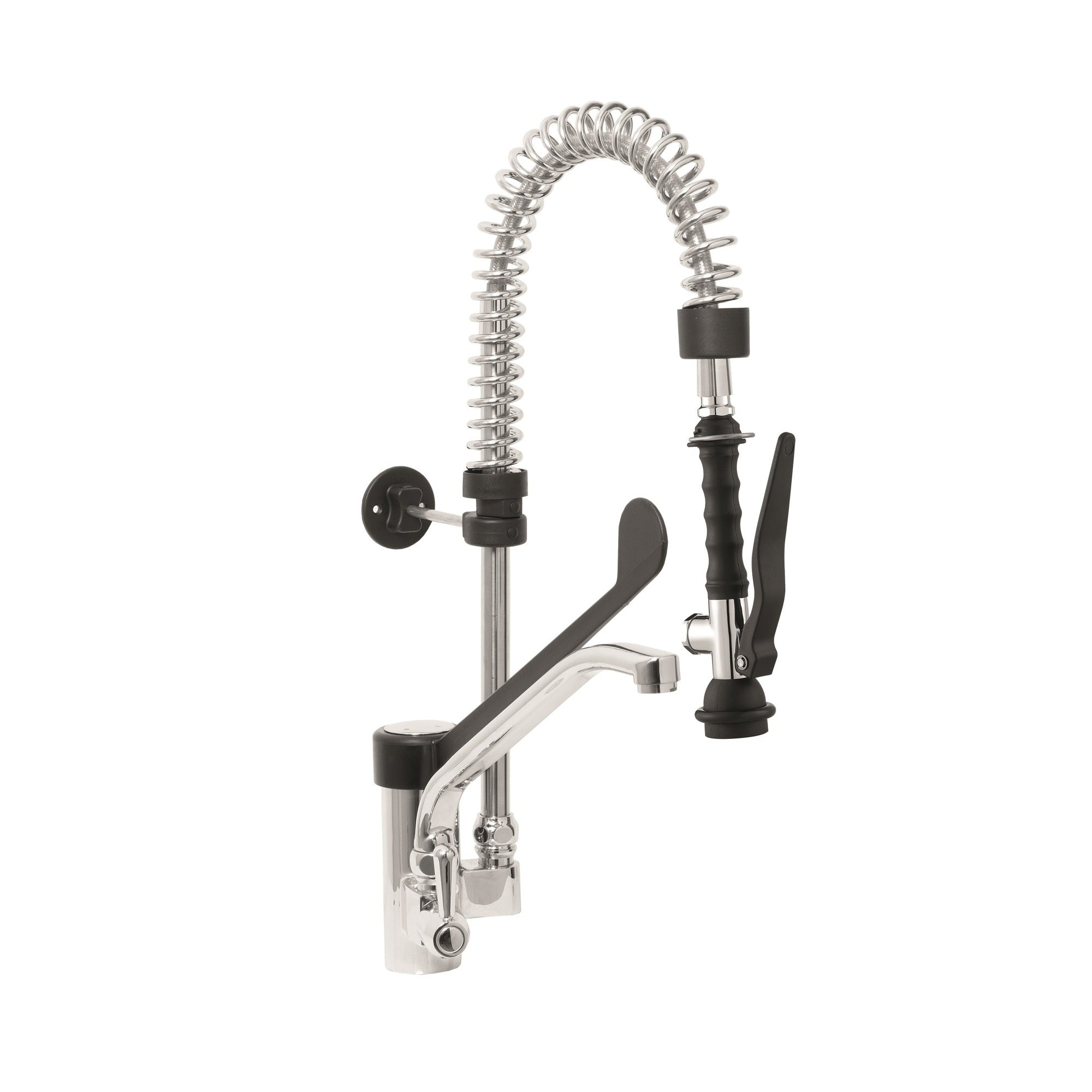 SARO Eengats Voorspoeldouche + Hendelkraan zwart EMMI - 457-1070